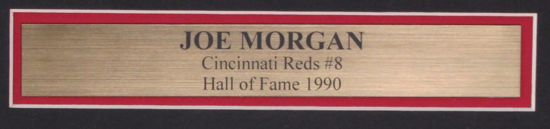 Joe Morgan HOF Signed/Autographed 8x10 Photo Cincinnati Reds Framed JSA 190839