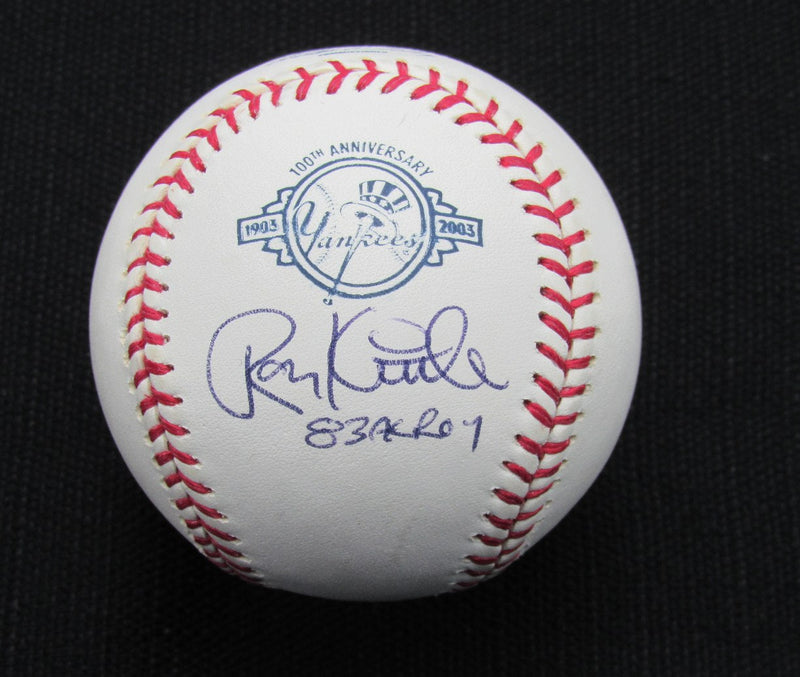 Ron Kittle Signed/Auto Yankees 100th OML Baseball JSA 186719