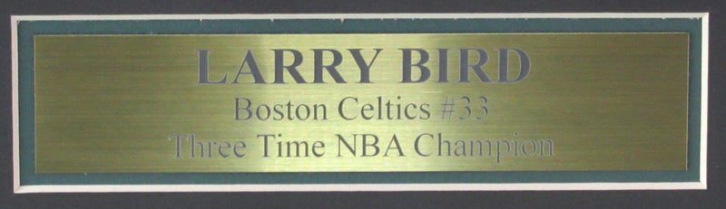 Larry Bird HOF Signed/Auto Celtics Basketball Jersey Framed PSA/DNA 189458