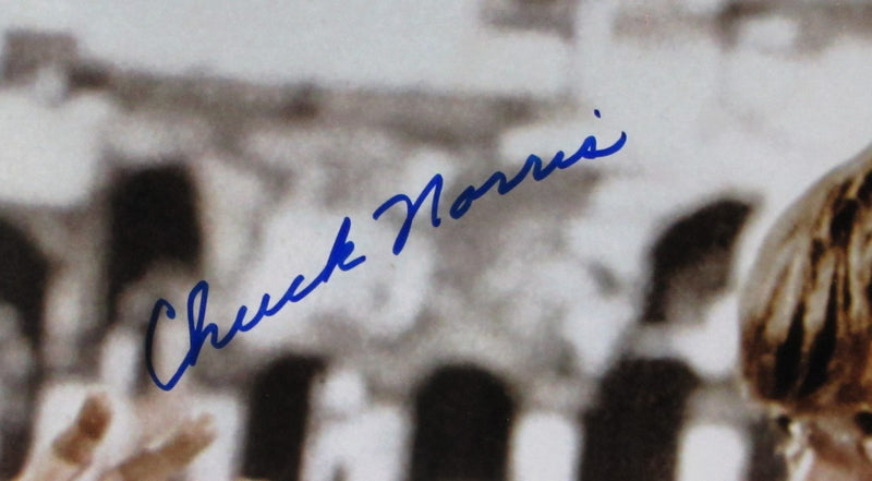 Chuck Norris Autographed The Way of The Dragon 16x20 Photo Framed JSA 186289