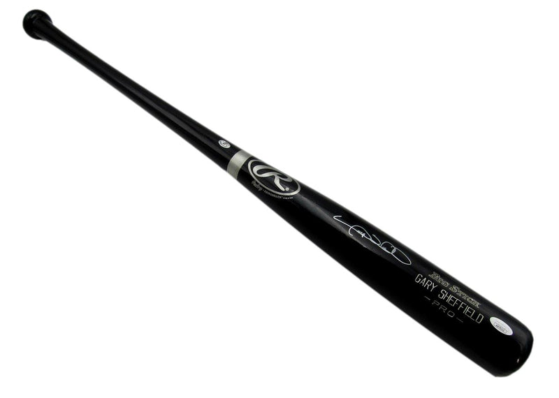Gary Sheffield Signed/Auto Rawlings Big Stick Black Bat L.A. Dodgers JSA 192220