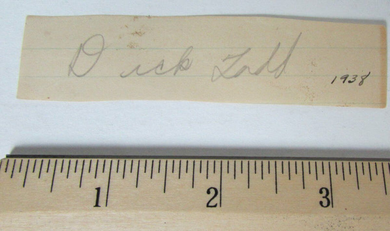 Dick Todd Texas A&M Aggies/ Redskins Player Coach Cut Signature 146524
