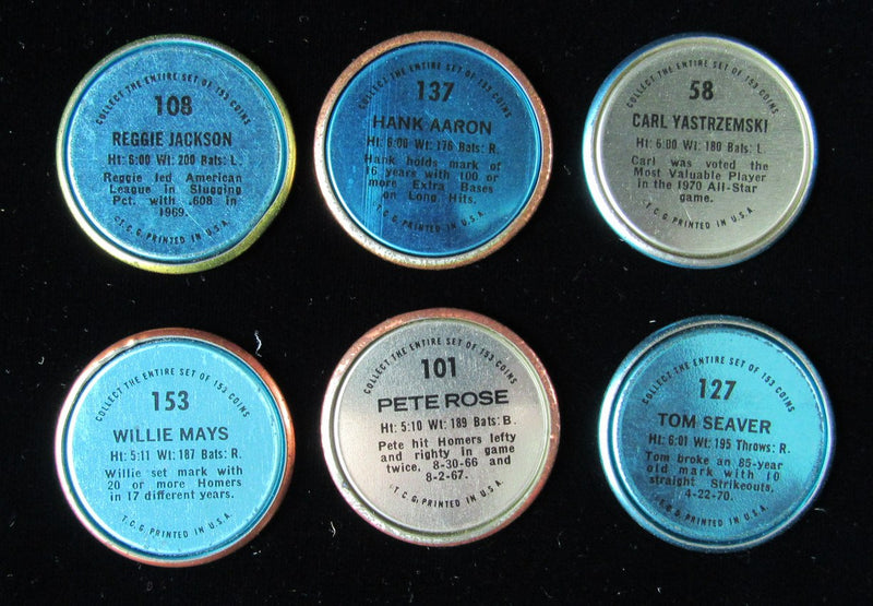 1971 Topps Baseball Coins Vintage Complete Set 153 182859
