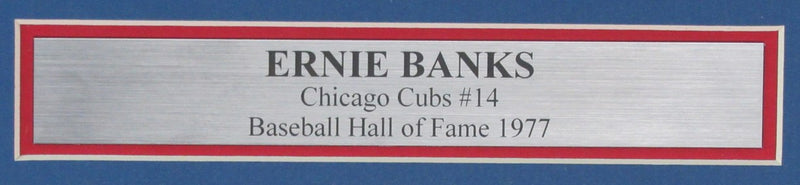 Ernie Banks HOF Signed/Autographed 8x10 Photo Chicago Cubs Framed JSA 190847