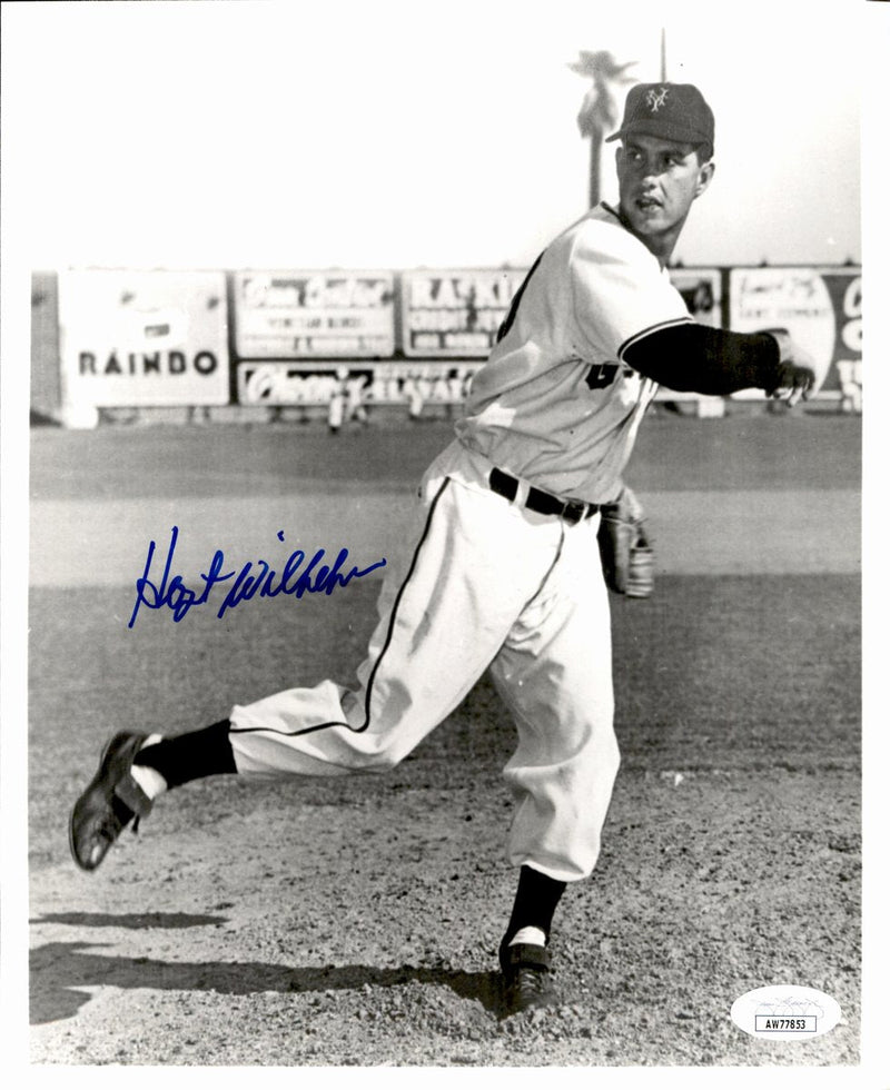 Hoyt Wilhelm HOF Signed/Autographed 8x10 Photo New York Giants JSA 191091
