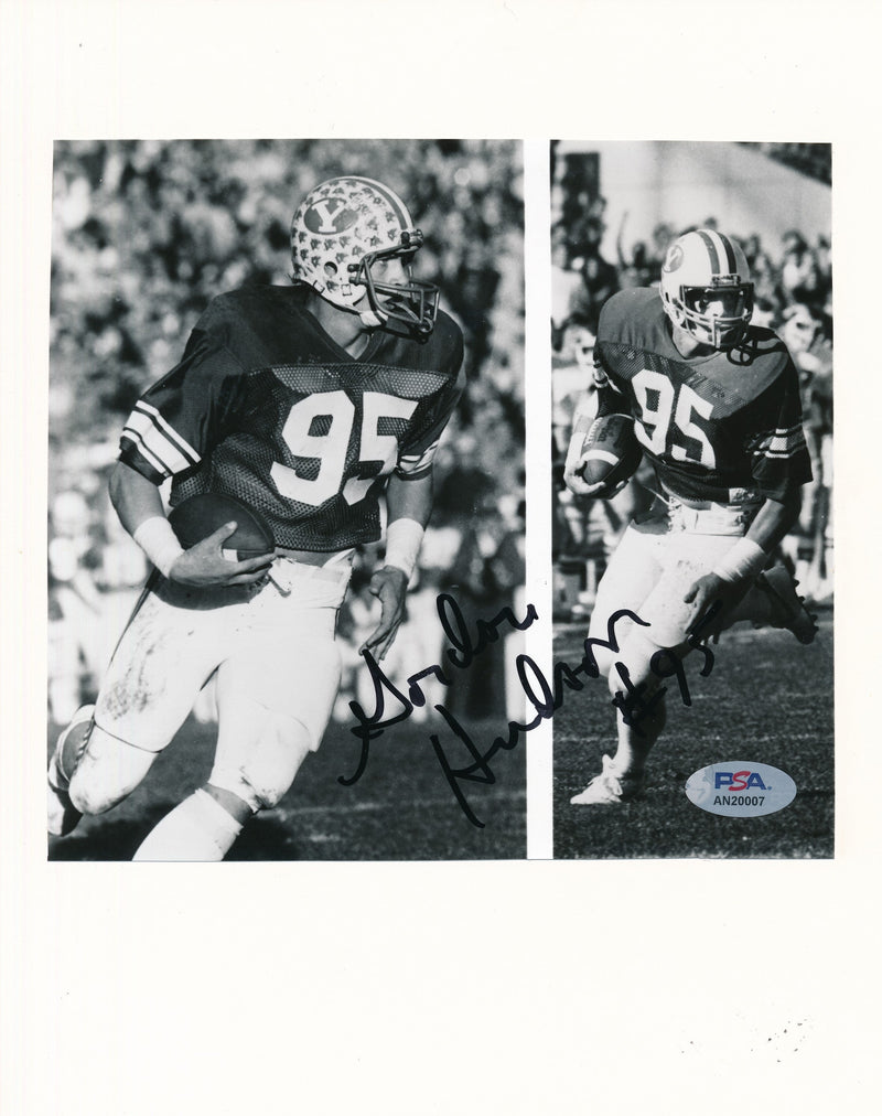 Gordon Hudson Signed/Auto Mounted 7x7 Magazine Photo BYU PSA/DNA 188143