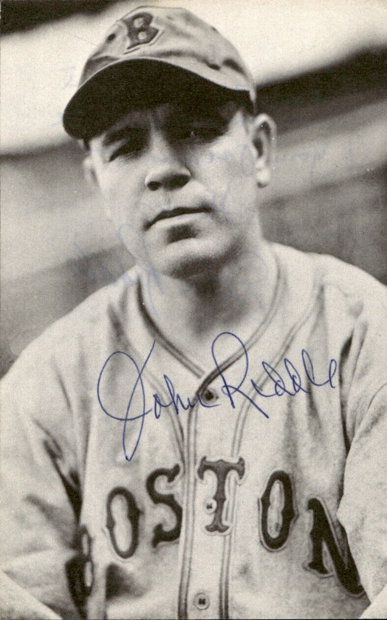 Johnny Riddle Boston Bees d. 1998 Signed/Autographed 3x5  Photo 178748