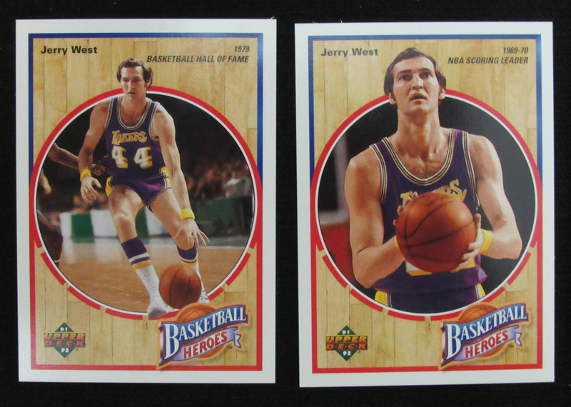 1992 Jerry West HOF Los Angeles Lakers Upper Deck Heroes Card Set 181810