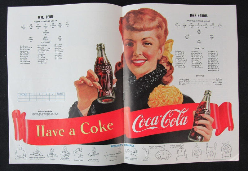 1949 John Harris vs. William Penn High School Football Game Program 11/24
