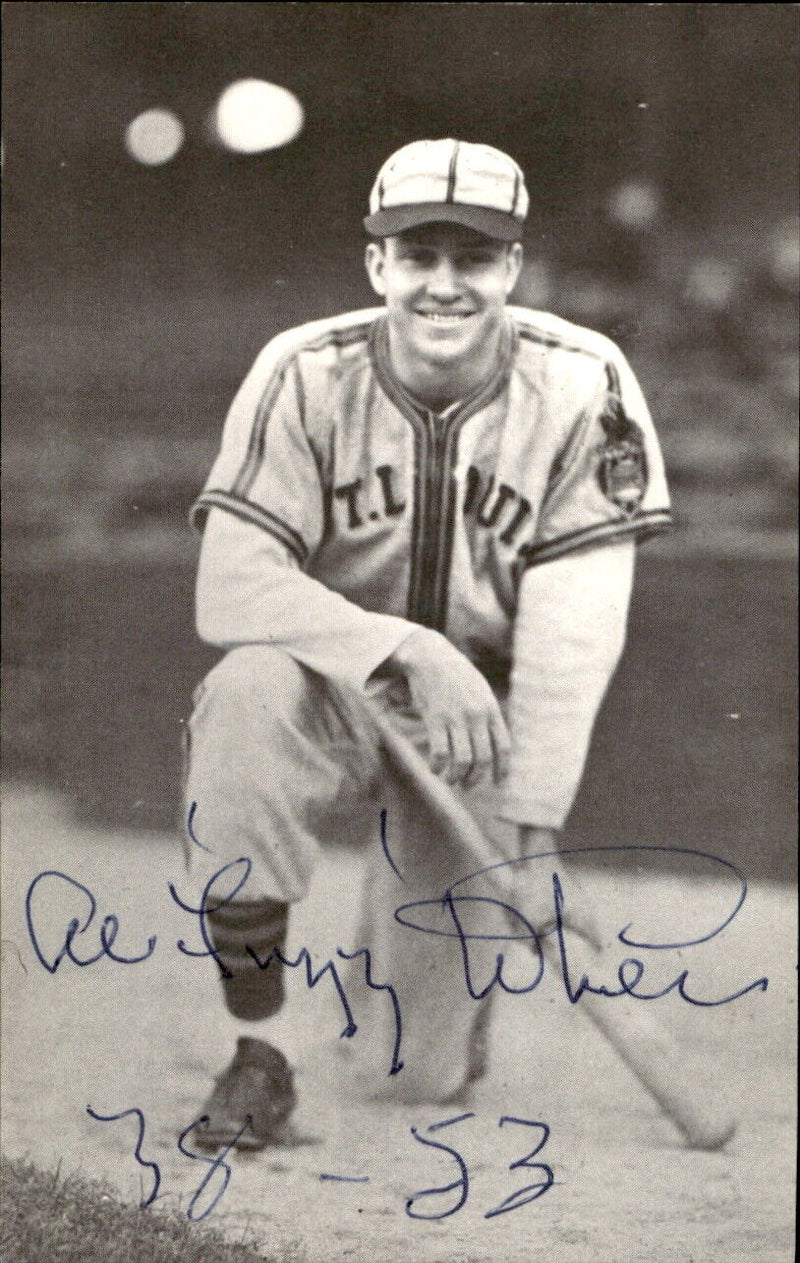 Fuzz White Browns d. 2003 Signed/Autographed 3x5  Photo 179324