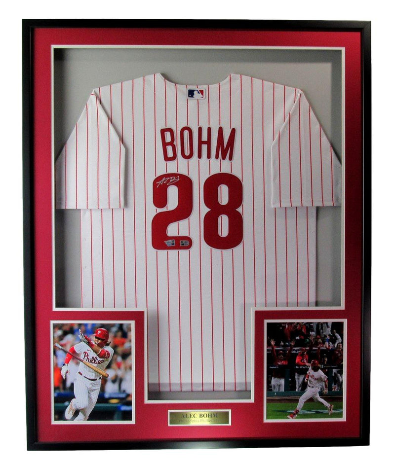 Alec Bohm Signed/Autographed Philadelphia Phillies Jersey Framed Fanatics 190110