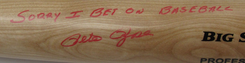Pete Rose Signed/Inscribed Rawlings Big Stick Bat Cincinnati Reds JSA 192231