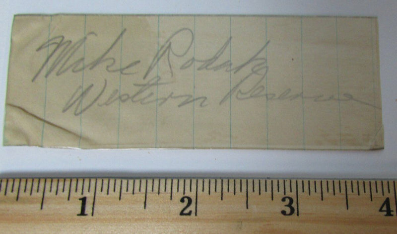 Mike Rodak Western Reserve/Cleveland Rams Signed Cut PSA/DNA 145033