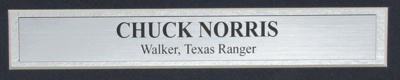 Chuck Norris Autographed 16x20 Photo "Walker, Texas Ranger" Framed JSA