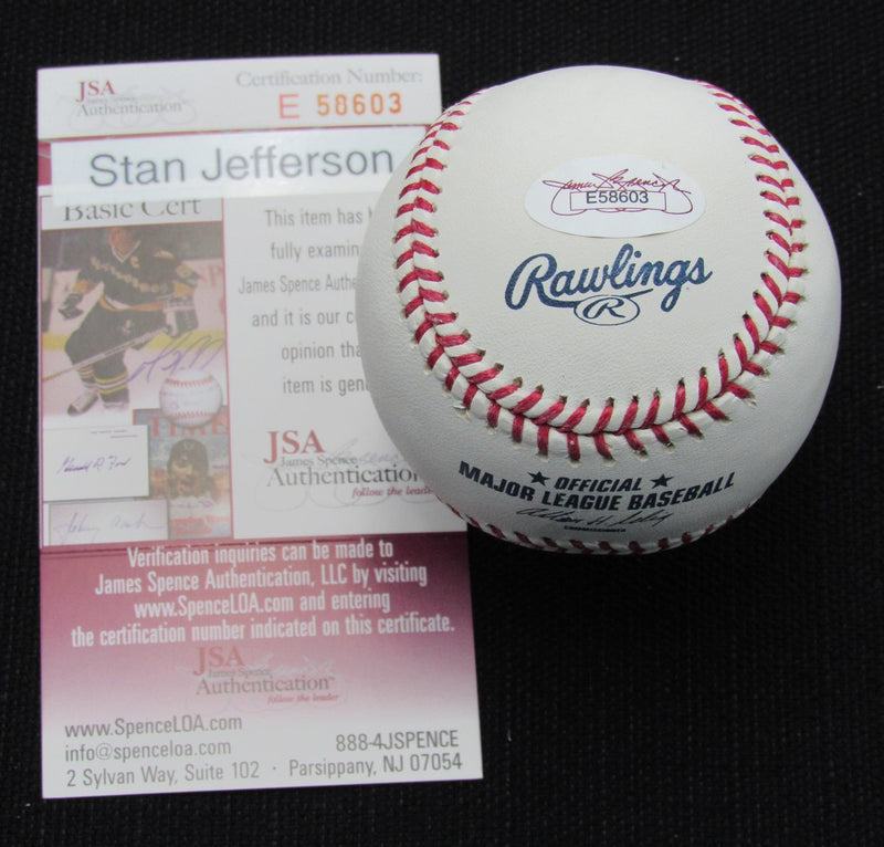 Stanley Jefferson Signed/Auto Yankees 100th OML Baseball JSA 186685