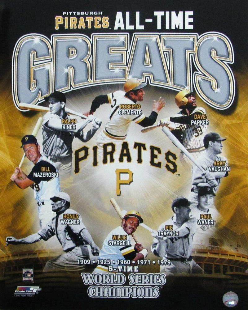 Pittsburgh Pirates All Time Greats Unsigned 16x20 Photo 162779