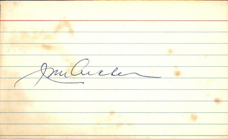 Jim Archer Kansas City Athletics d.2019 Signed/Autographed 3x5 Index Card 162596