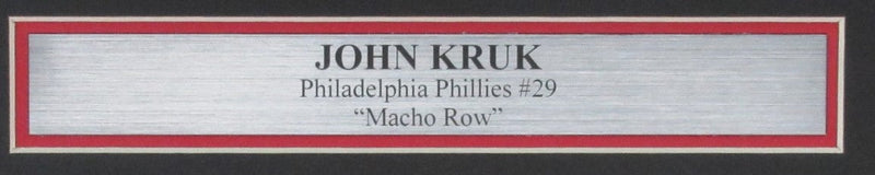 John Kruk Signed 11x14 Photo Philadelphia Phillies Framed Beckett 185632