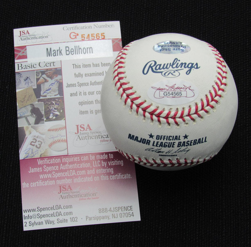 Mark Bellhorn Signed/Auto Yankees 100th OML Baseball JSA 186746