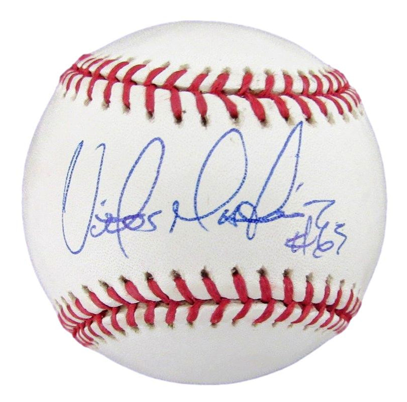 Victor Martinez Autographed Rawlings OML Baseball Cleveland Indians JSA 183202