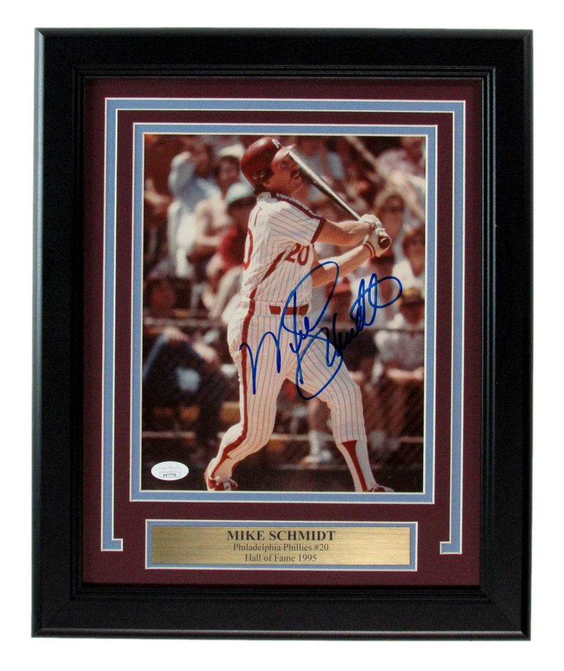 Mike Schmidt HOF Signed/Auto 8x10 Photo Philadelphia Phillies Framed JSA 190859