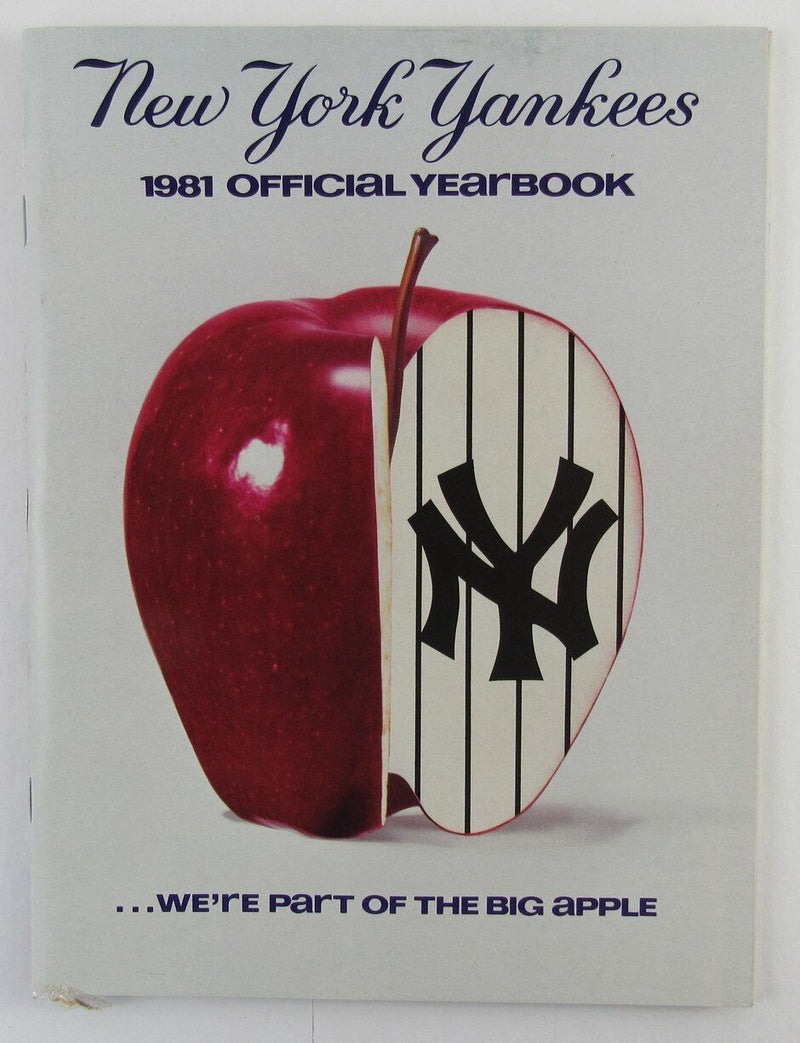 1981 New York Yankees Yearbook Clean