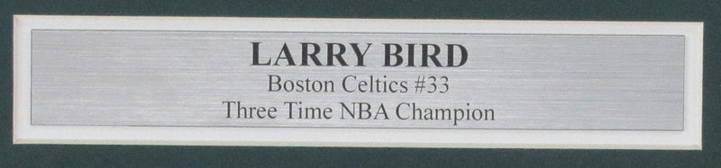 Larry Bird HOF Signed/Auto 8x10 Photo Boston Celtics Framed JSA 189450