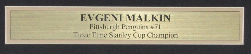 Evgeni Malkin Autographed 11x14 Photo Penguins Framed JSA 176743
