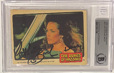 Catherine Bach signed 1981 The Dukes of Hazzard Trading Card #31 Daisy- BAS/Beckett Encapsulated