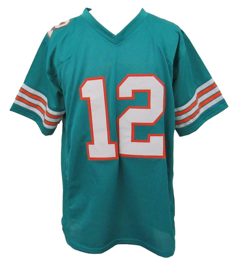 Bob Griese Signed/Inscribed Dolphins Aqua Custom Football Jersey Beckett 159706