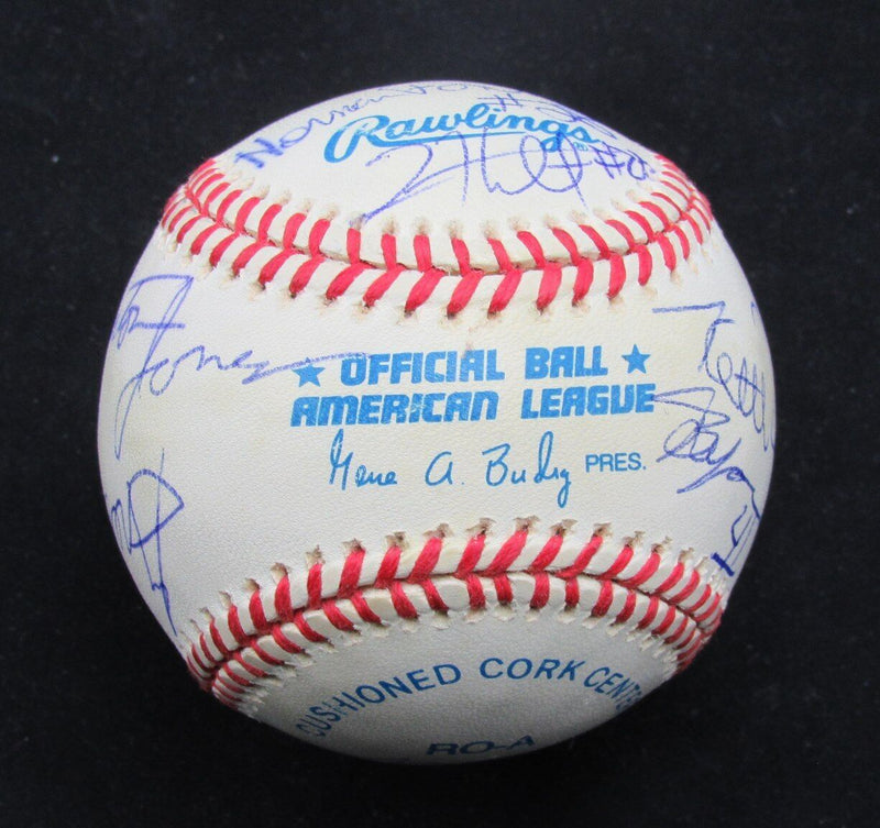 NFL Offensive Players Multi-Autographed Rawlings OAL Baseball Signed by 12