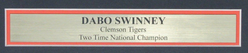 Dabo Swinney Autographed/Inscribed 11x14 Photo Clemson Tigers Framed Beckett