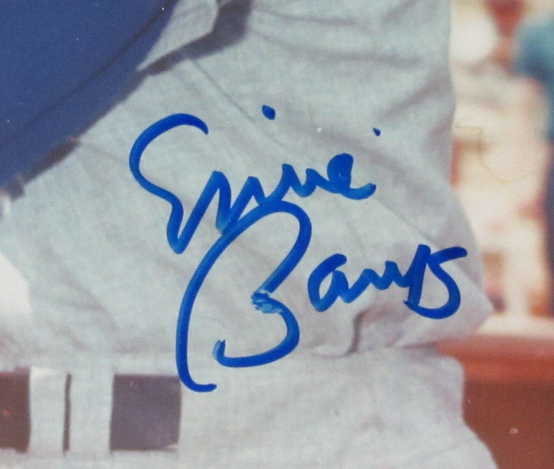Ernie Banks HOF Signed/Autographed 8x10 Photo Chicago Cubs Framed JSA 190847