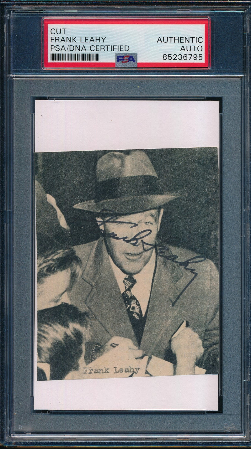 Frank Leahy CFB HOF Signed/Auto Cut on 3x5 Card Notre Dame  PSA/DNA 188304