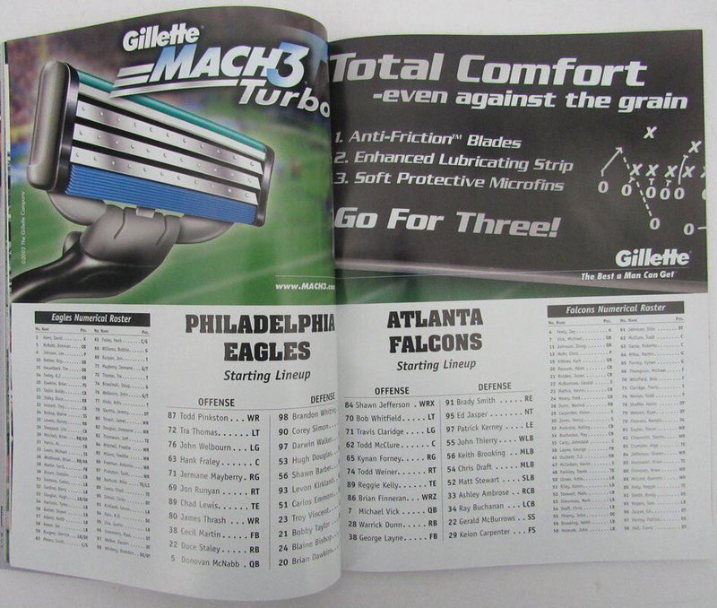 2003 Eagles GameDay Program - Eagles vs. Falcons Jan 11, 2003 141928