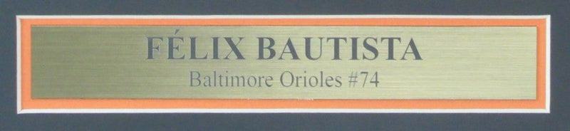 Felix Bautista Signed 8x10 Photo Baltimore Orioles Framed Beckett 187161