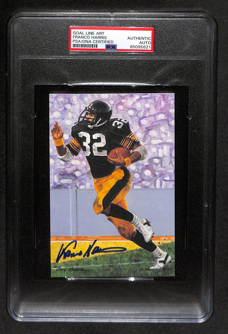 Franco Harris HOF Signed 1994 GLAC Card Pittsburgh Steelers PSA/DNA 183810