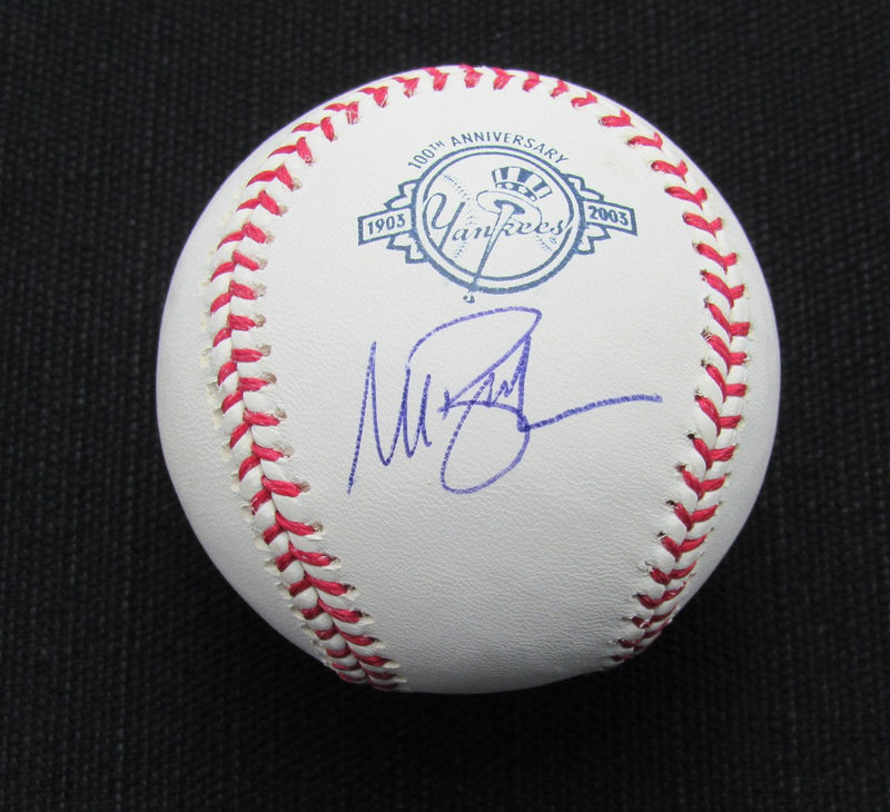 Mark Bellhorn Signed/Auto Yankees 100th OML Baseball JSA 186746