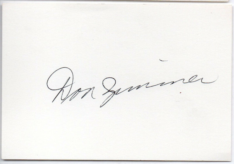 Lot of Two Don Zimmer d.2014 Dodgers/Cubs/Mets Signed 3x5 Index Cards 145599