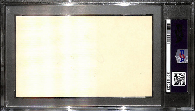 Nolan Ryan HOF Signed/Auto 3x5 Index Card Texas Rangers PSA/DNA 187230