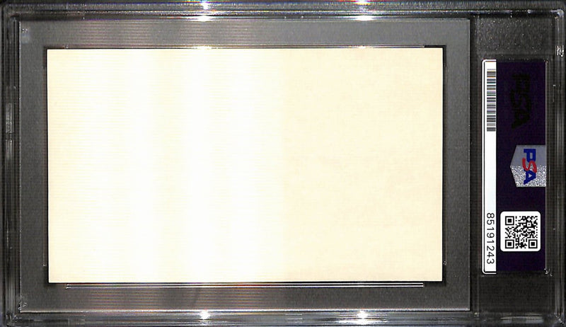 Ted Kluszewski Signed/Auto 3x5 Index Card Cincinnati Reds PSA/DNA 187233
