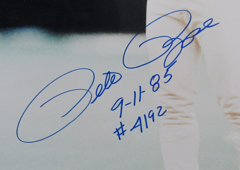 Pete Rose Signed/Inscribed 16x20 Photo Cincinnati Reds JSA 186145