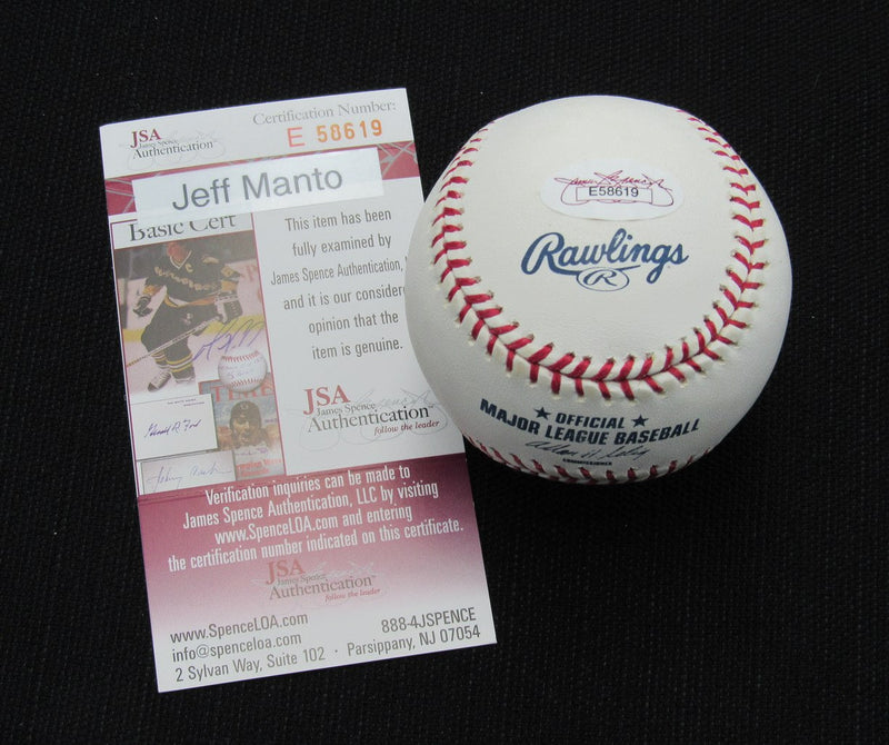 Jeff Manto Signed/Auto Yankees 100th OML Baseball JSA 186614
