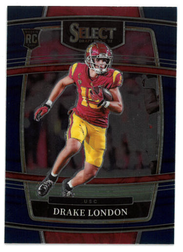 Drake London 2022 Panini Select Draft Picks Rookie Card (RC) #7 (USC/Falcons)
