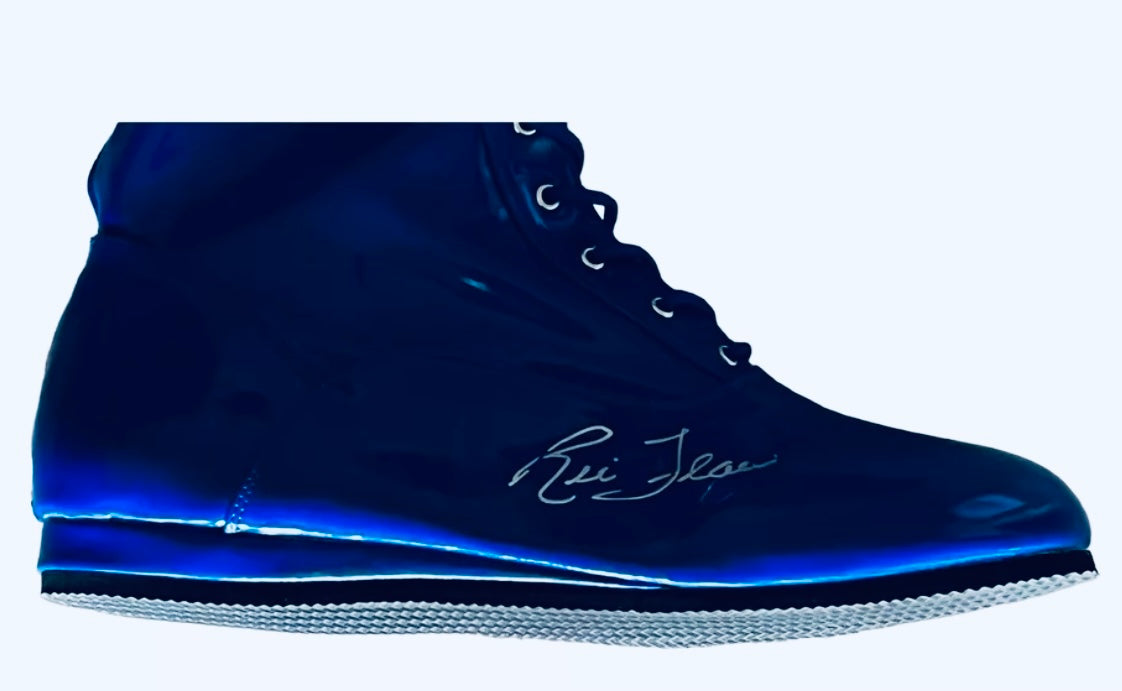 Ric Flair Autographed Blue Pro Wrestling Full Size Boot JSA