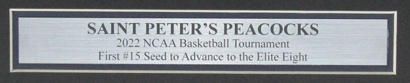 New York Post Newspaper Saint Peter's Peacocks 2022 NCAA Basketball Framed