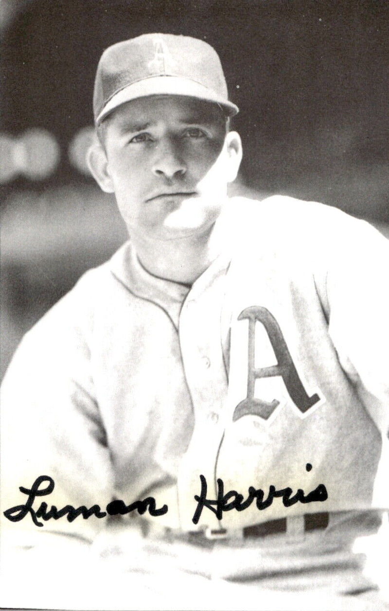 Lum Harris Athletics d. 1996 Signed/Autographed 3x5  Photo 178435
