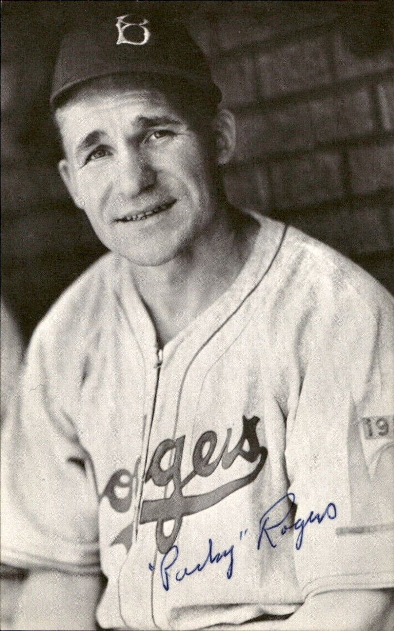 Packy Rogers Dodgers d. 1998 Signed/Autographed 3x5  Photo 178755