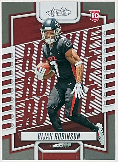Bijan Robinson 2023 Panini Absolute Rookie Card (RC) #106 (Atlanta Falcons)