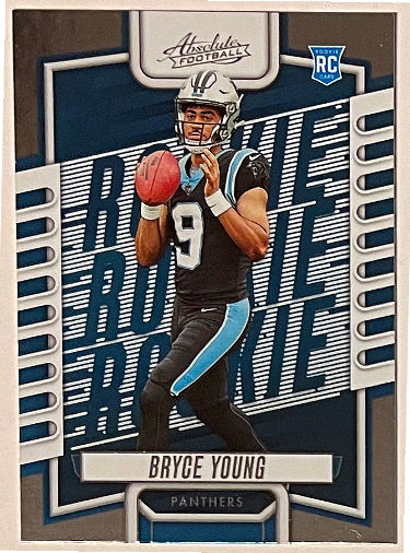 Bryce Young 2023 Panini Absolute Rookie Card (RC) #101 (Carolina Panthers)